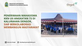 Penerimaan Mahasiswa KKN UII Angkatan 73 di Kalurahan Dengok, Siap Berkolaborasi Membangun Masyaraka